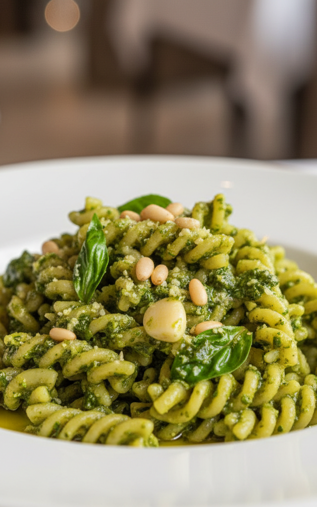 Trofie al pesto genovese