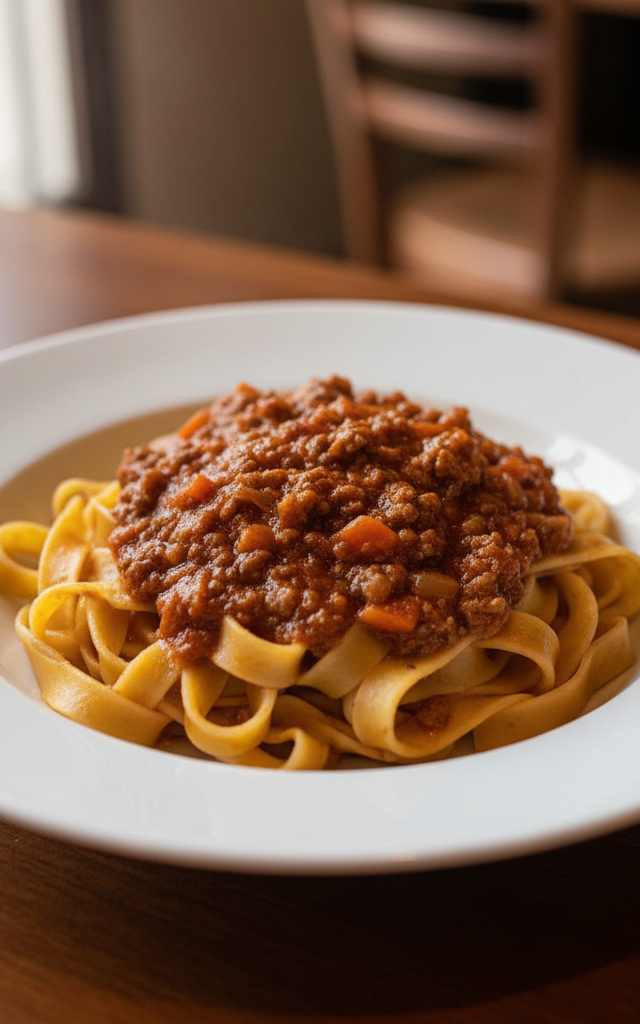 Tagliatelle al ragù bolognese