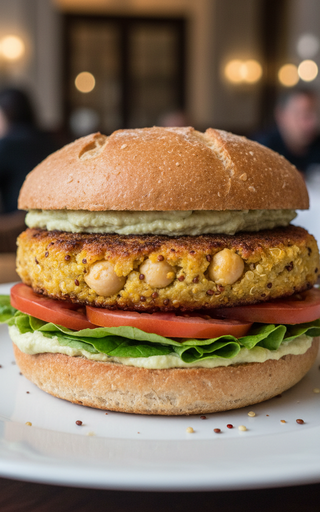 Burger vegetale di ceci