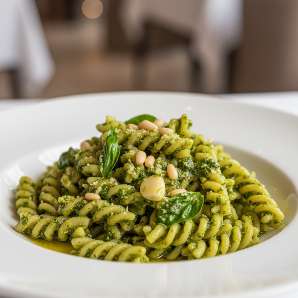 Trofie al pesto genovese